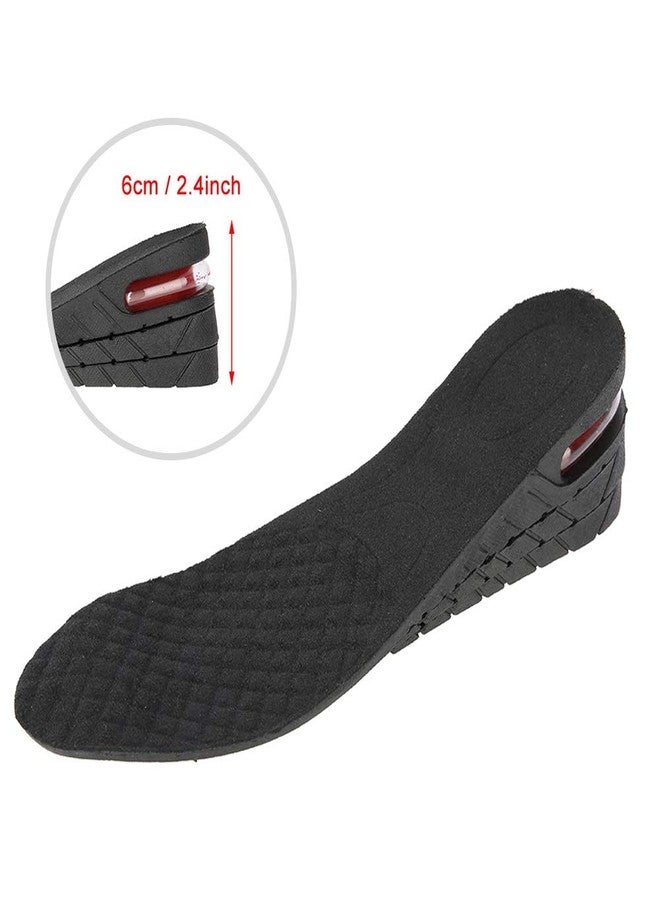 TMISHION Increase Insoles, Height Adjustable 4 Layer Increase Insoles Unisex PU Height of Heel Highest Insoles(03# 3 Layers) - Image 2